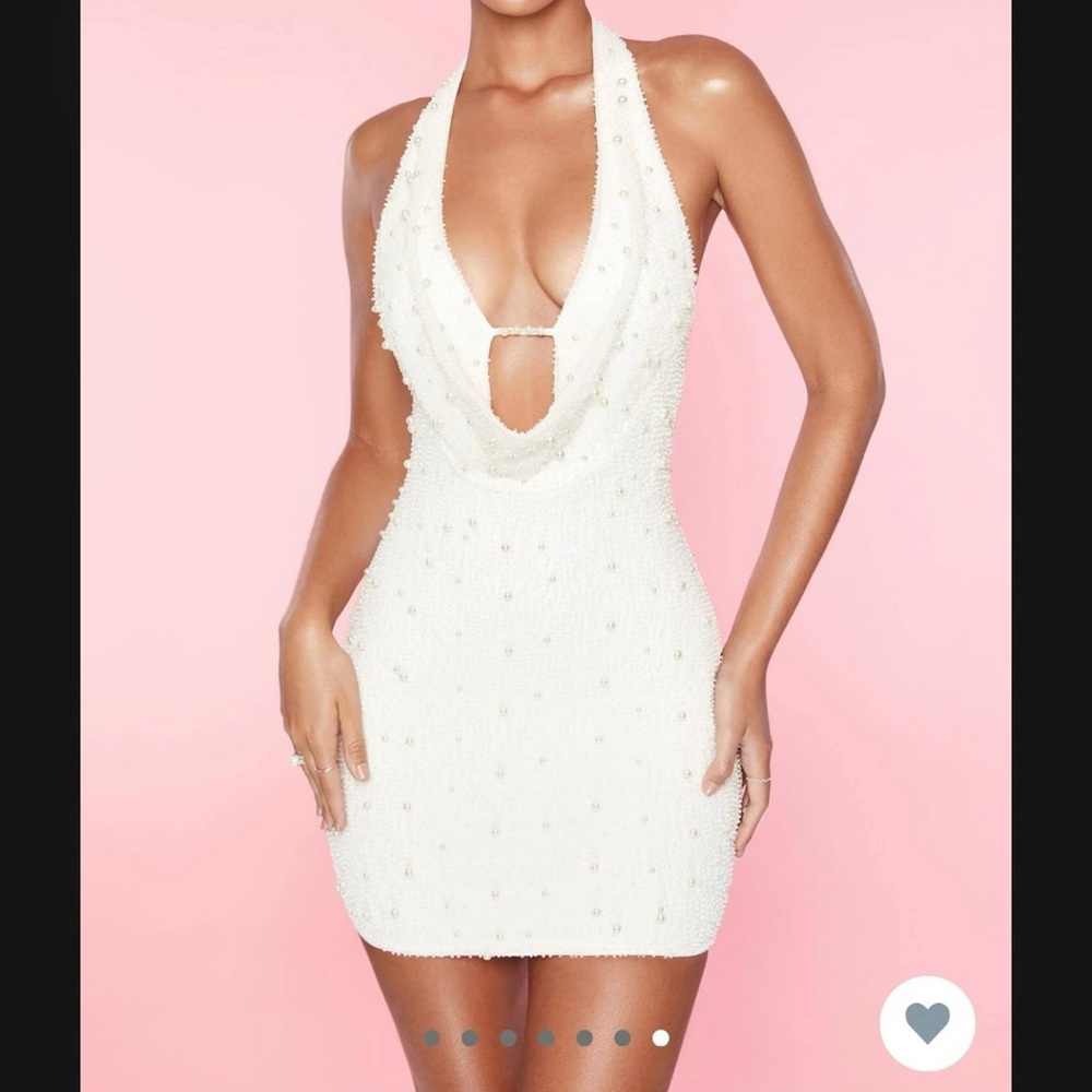 Versailles Deep Plunge Dress - Size 8